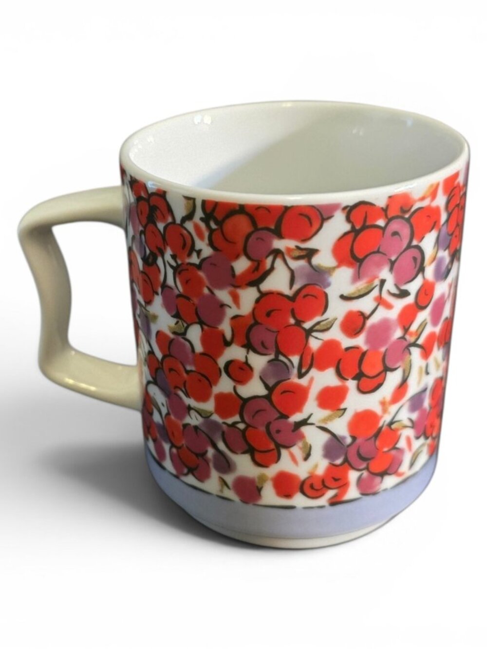 Rosenthal Studio Line Angelika Wolk Floral Berry Coffee Mug Modern Art Pottery
